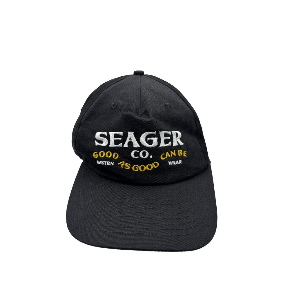 Seager Co Hat Black Snapback Cap Good As Can Be Western Surf